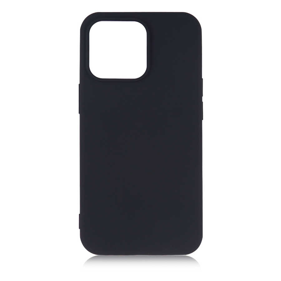 iPhone Uyumlu 13 Pro Kılıf Zore Premier Silikon Kapak-Siyah