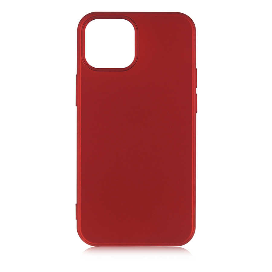 iPhone Uyumlu 13 Mini Kılıf Zore Premier Silikon Kapak-Kırmızı