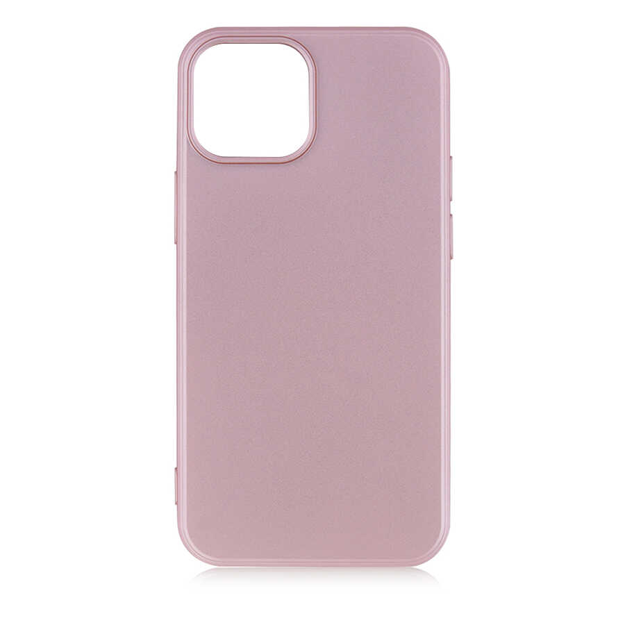 iPhone Uyumlu 13 Mini Kılıf Zore Premier Silikon Kapak-Rose gold