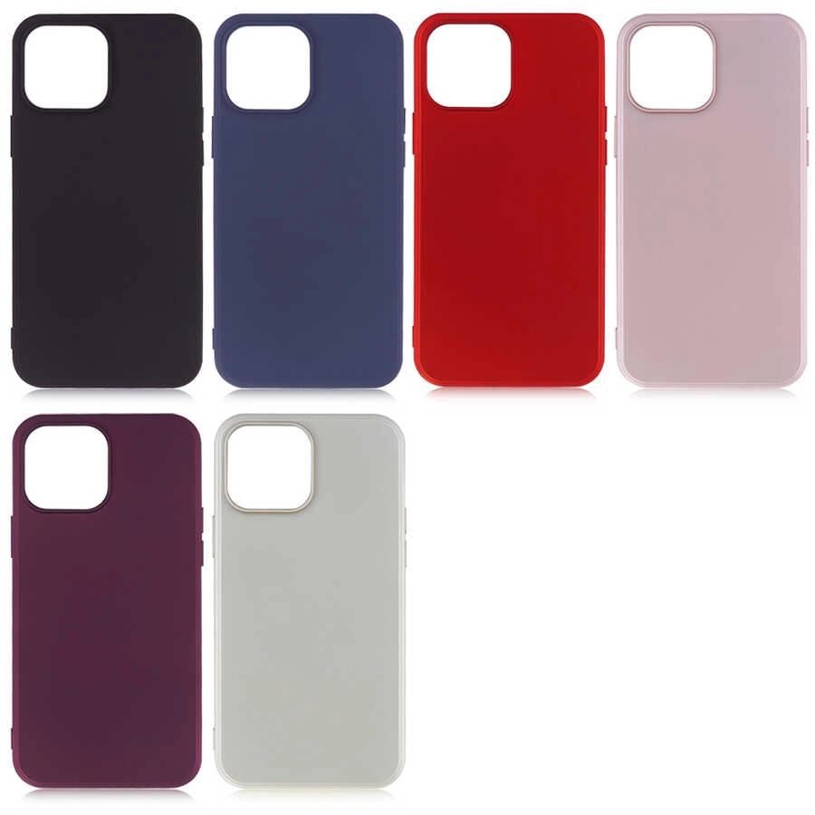 iPhone Uyumlu 13 Pro Max Kılıf Zore Premier Silikon Kapak-Kırmızı