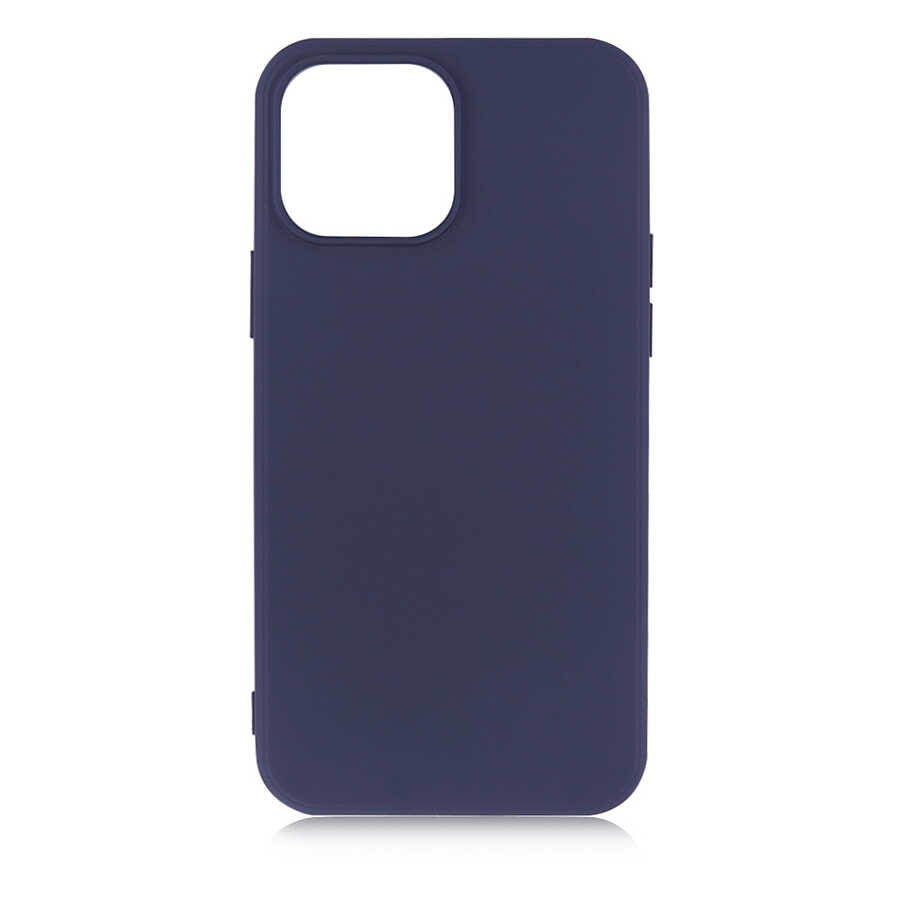 iPhone Uyumlu 13 Pro Max Kılıf Zore Premier Silikon Kapak-Lacivert
