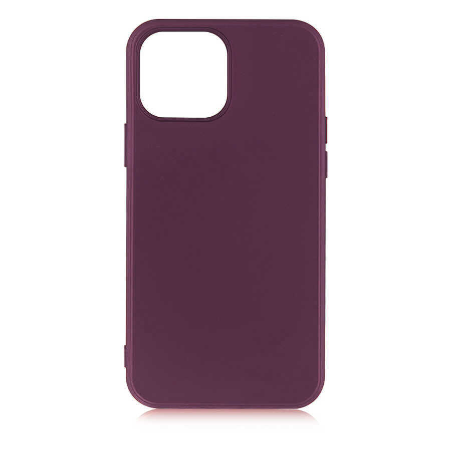 iPhone Uyumlu 13 Pro Max Kılıf Zore Premier Silikon Kapak-Mürdüm