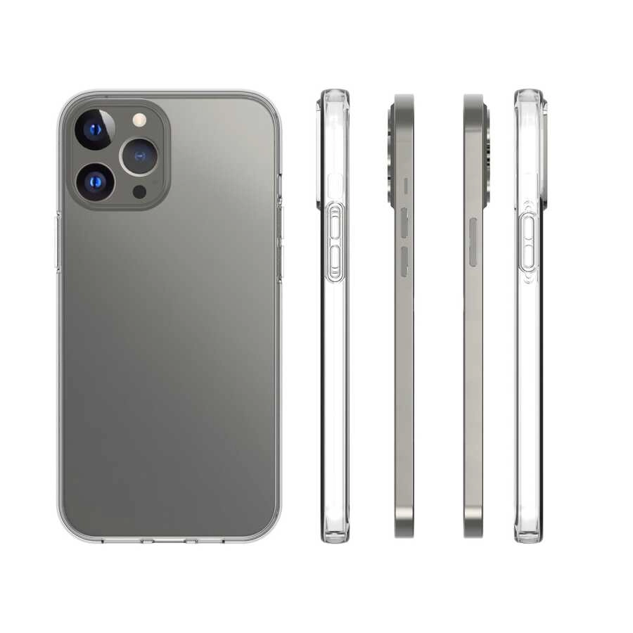 iPhone Uyumlu 13 Pro Max Kılıf Zore Süper Silikon Kapak