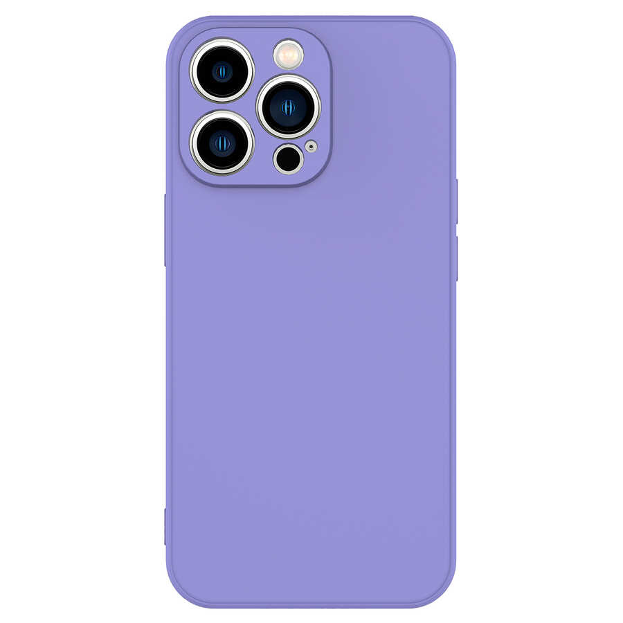 iPhone Uyumlu 13 Pro Max Kılıf Zore Mara Lansman Kapak-Lila
