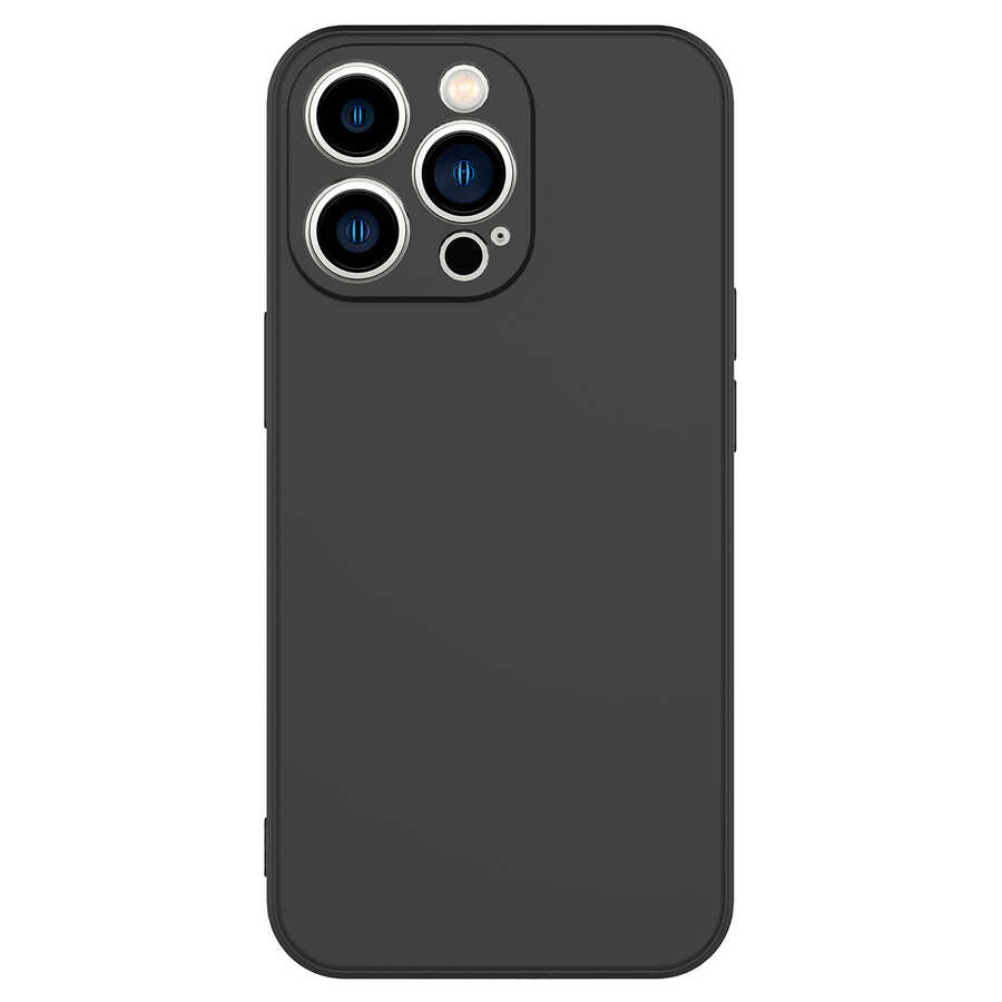 iPhone Uyumlu 13 Pro Max Kılıf Zore Mara Lansman Kapak-Siyah