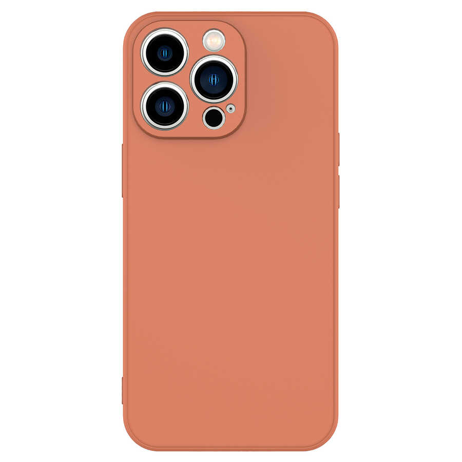 iPhone Uyumlu 13 Pro Max Kılıf Zore Mara Lansman Kapak-Turuncu