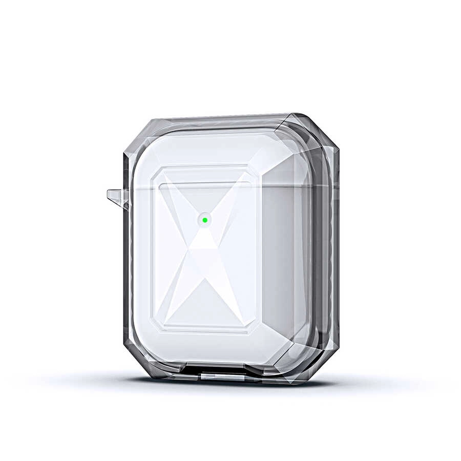 Airpods Uyumlu Kılıf ​​​​​​​​​Zore Airpods Uyumlu Airbag 22 Kılıf-Siyah