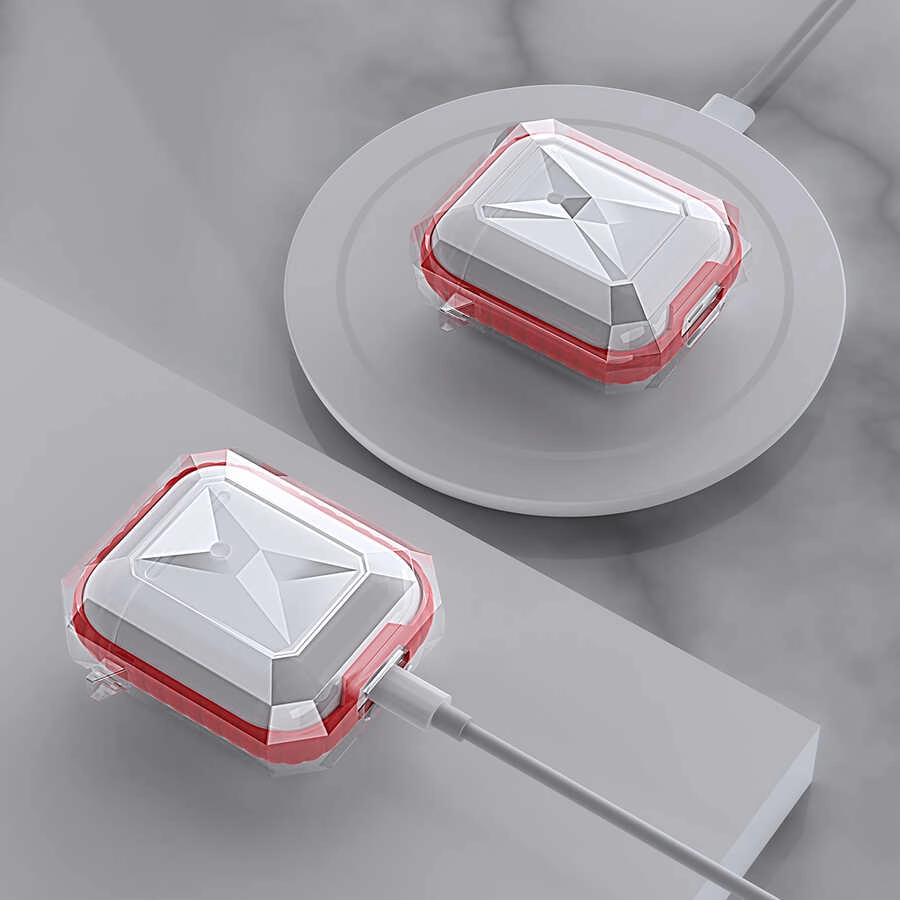 Airpods Uyumlu Kılıf ​​​​​​​​​Zore Airpods Uyumlu Airbag 22 Kılıf-Beyaz