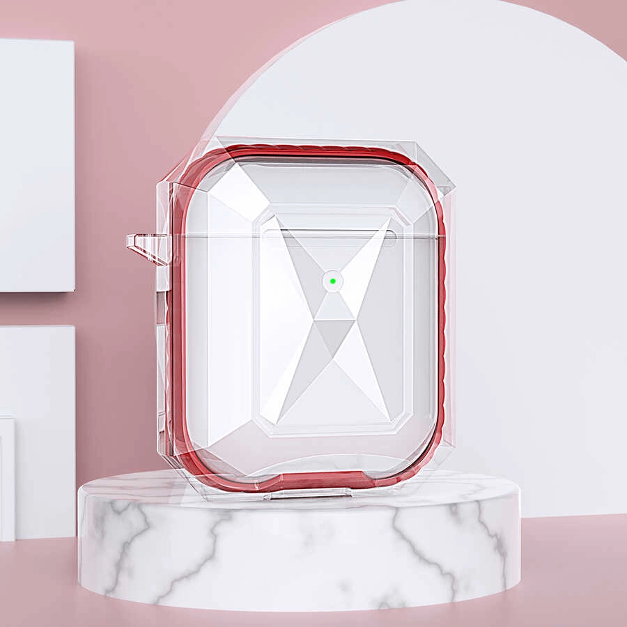 Airpods Uyumlu Kılıf ​​​​​​​​​Zore Airpods Uyumlu Airbag 22 Kılıf-Beyaz