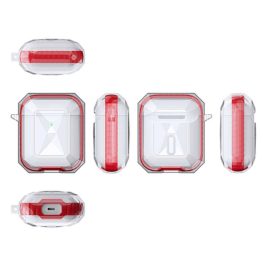 Airpods Uyumlu Kılıf ​​​​​​​​​Zore Airpods Uyumlu Airbag 22 Kılıf-Beyaz