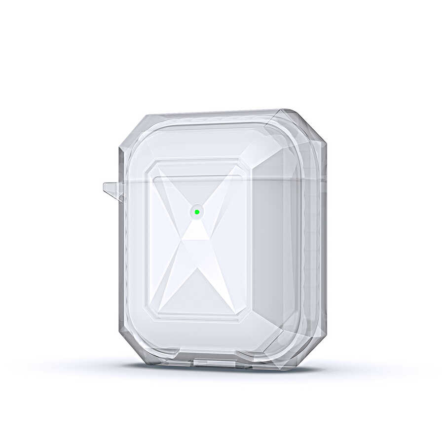 Airpods Uyumlu Kılıf ​​​​​​​​​Zore Airpods Uyumlu Airbag 22 Kılıf-Beyaz