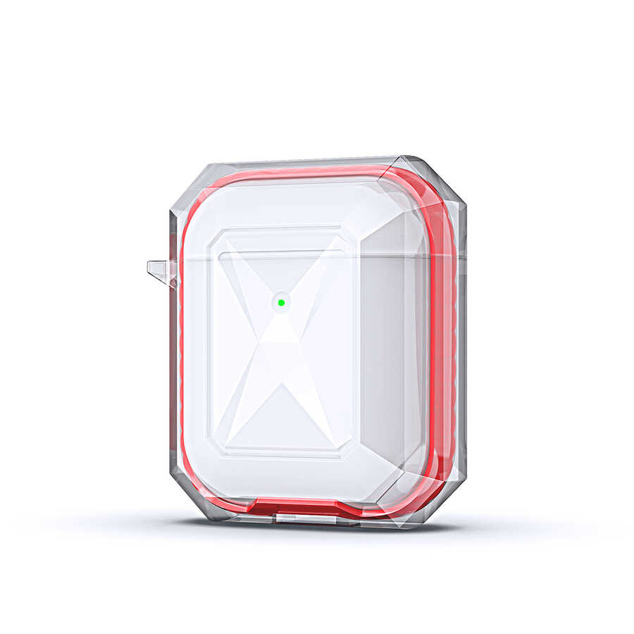 Airpods Uyumlu Kılıf ​​​​​​​​​Zore Airpods Uyumlu Airbag 22 Kılıf-Kırmızı