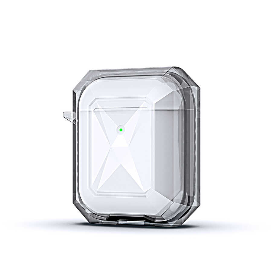 Airpods Uyumlu Kılıf ​​​​​​​​​Zore Airpods Uyumlu Airbag 22 Kılıf-Siyah