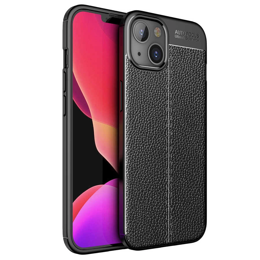 iPhone Uyumlu 13 Mini Kılıf Zore Niss Silikon Kapak-Siyah
