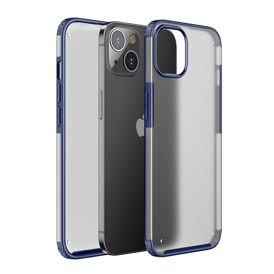 iPhone Uyumlu 13 Mini Kılıf Zore Volks Kapak-Lacivert