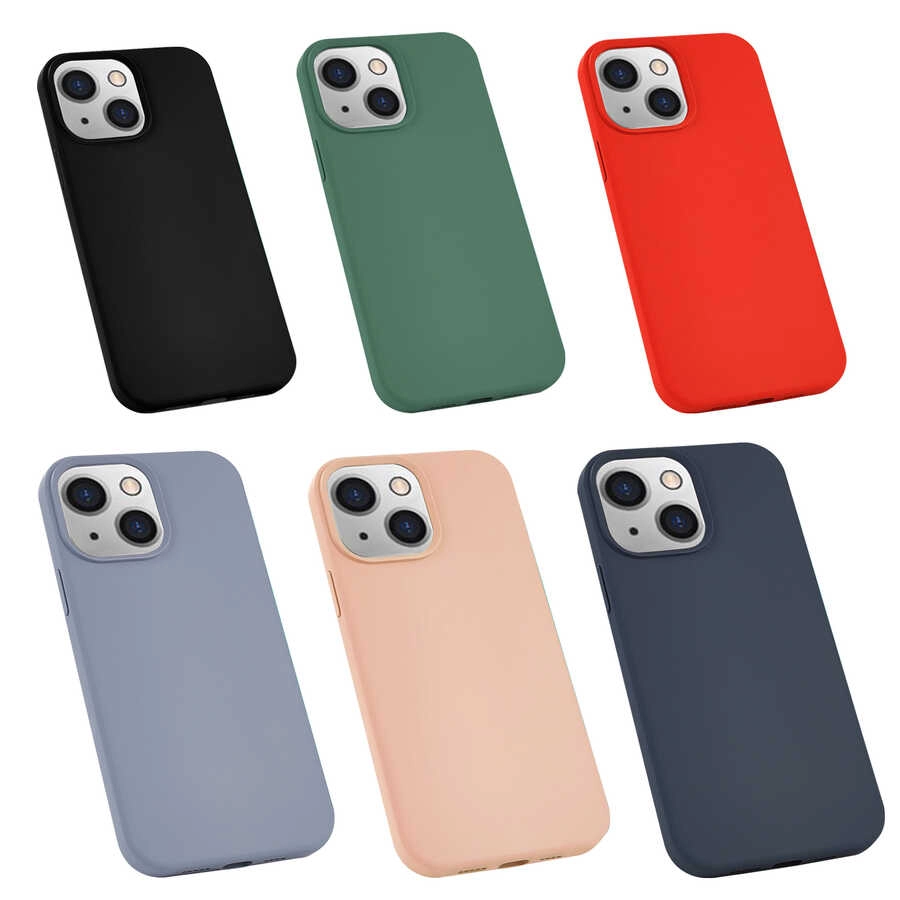 iPhone Uyumlu 13 Kılıf Zore Silk Silikon