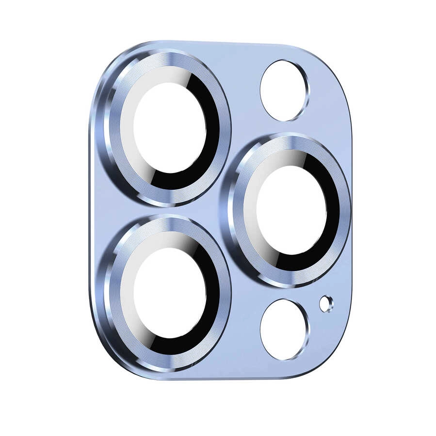 iPhone Uyumlu 13 Pro Zore CL-03 Kamera Lens Koruyucu-Mavi açık