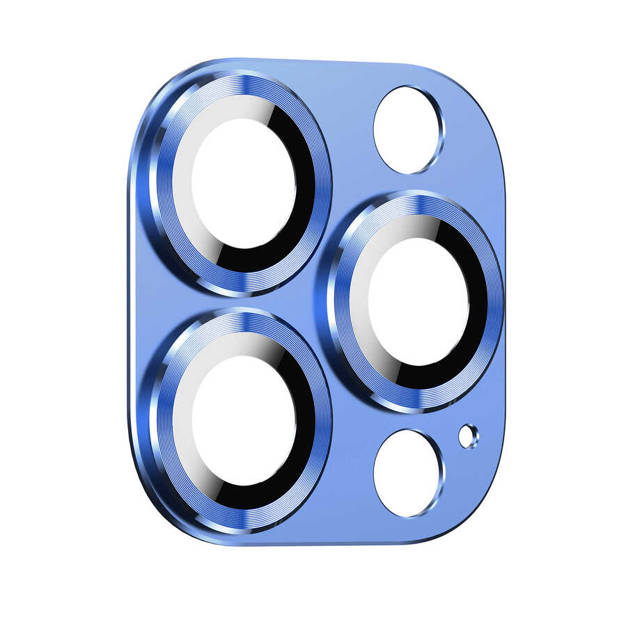 iPhone Uyumlu 13 Pro Zore CL-03 Kamera Lens Koruyucu-Mavi