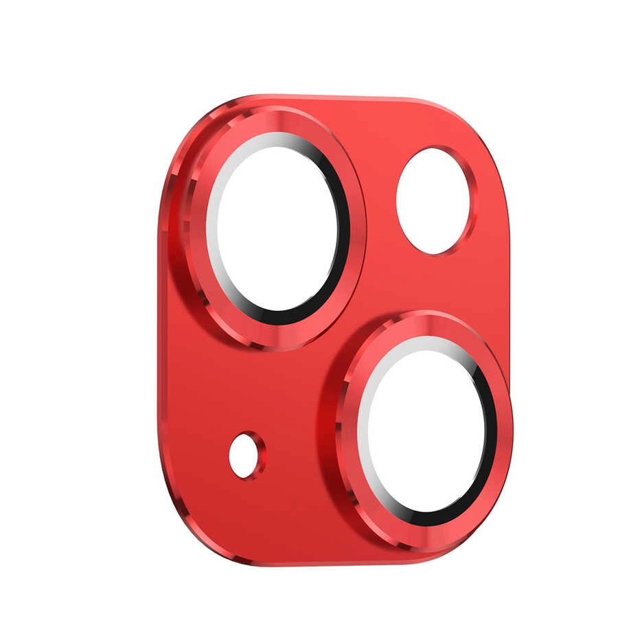 iPhone Uyumlu 13 Mini Zore CL-03 Kamera Lens Koruyucu-Kırmızı