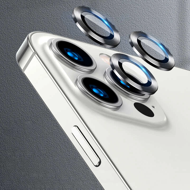 iPhone Uyumlu 13 Pro Max Zore CL-04 Kamera Lens Koruyucu-Gri