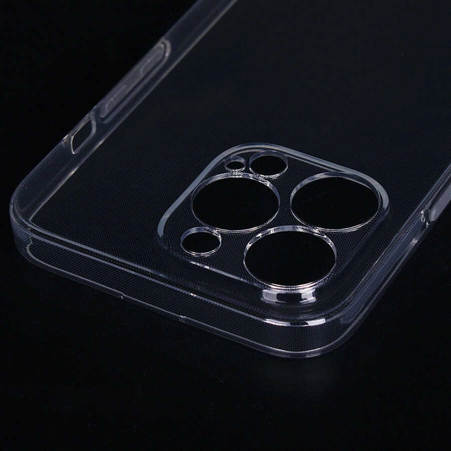 iPhone Uyumlu 13 Pro Kılıf Zore İmax Silikon-Renksiz