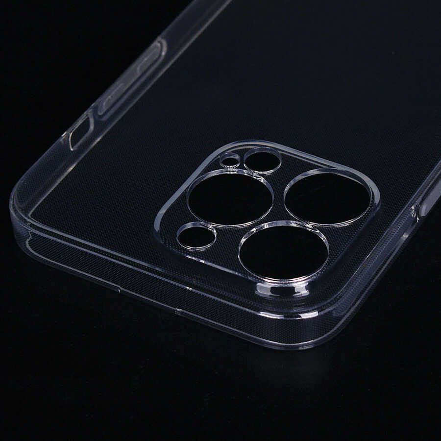 iPhone Uyumlu 13 Pro Kılıf Zore İmax Silikon-Renksiz