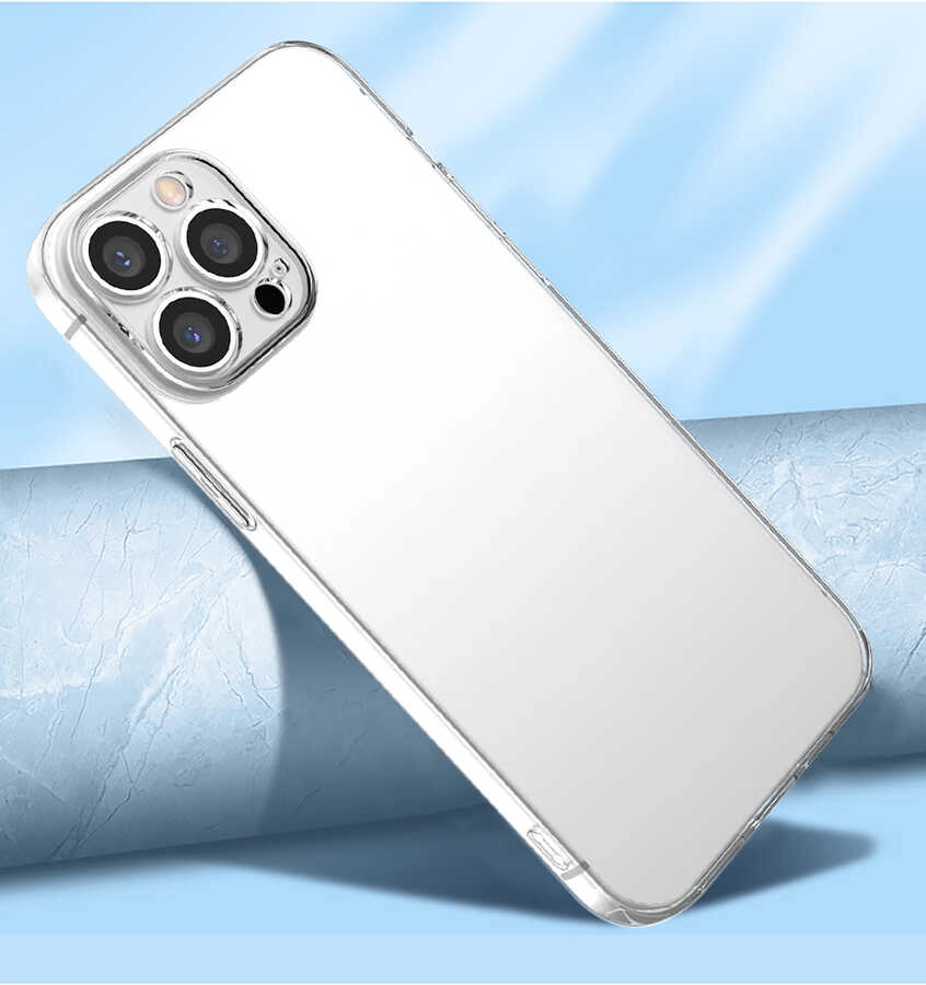 iPhone Uyumlu 13 Pro Max Kılıf Zore Kamera Korumalı Süper Silikon Kapak
