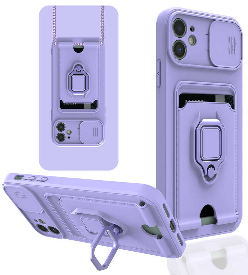 iPhone Uyumlu 11 Kılıf ​Zore Pelit Kapak-Lila