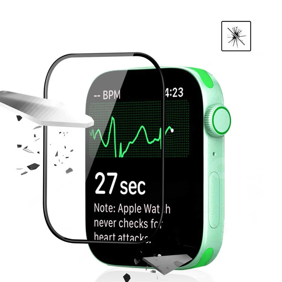 Watch 44mm Zore PMMA Silikon Body Saat Ekran Koruyucu