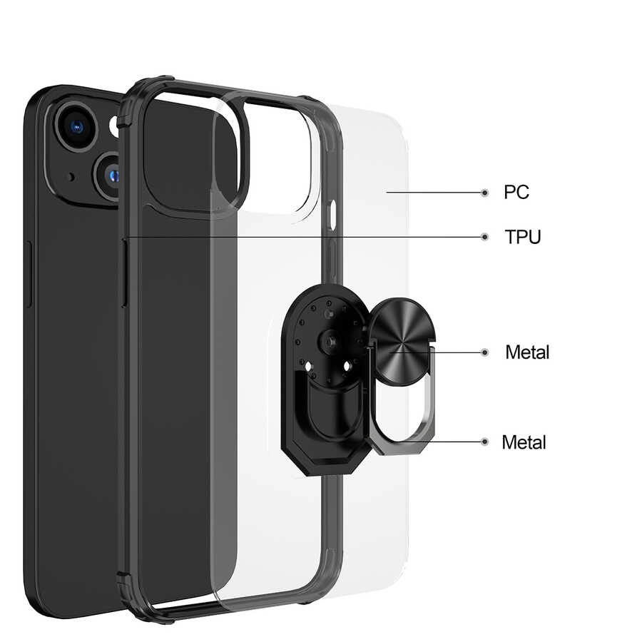 iPhone Uyumlu 13 Kılıf Zore Mola Kapak-Kırmızı