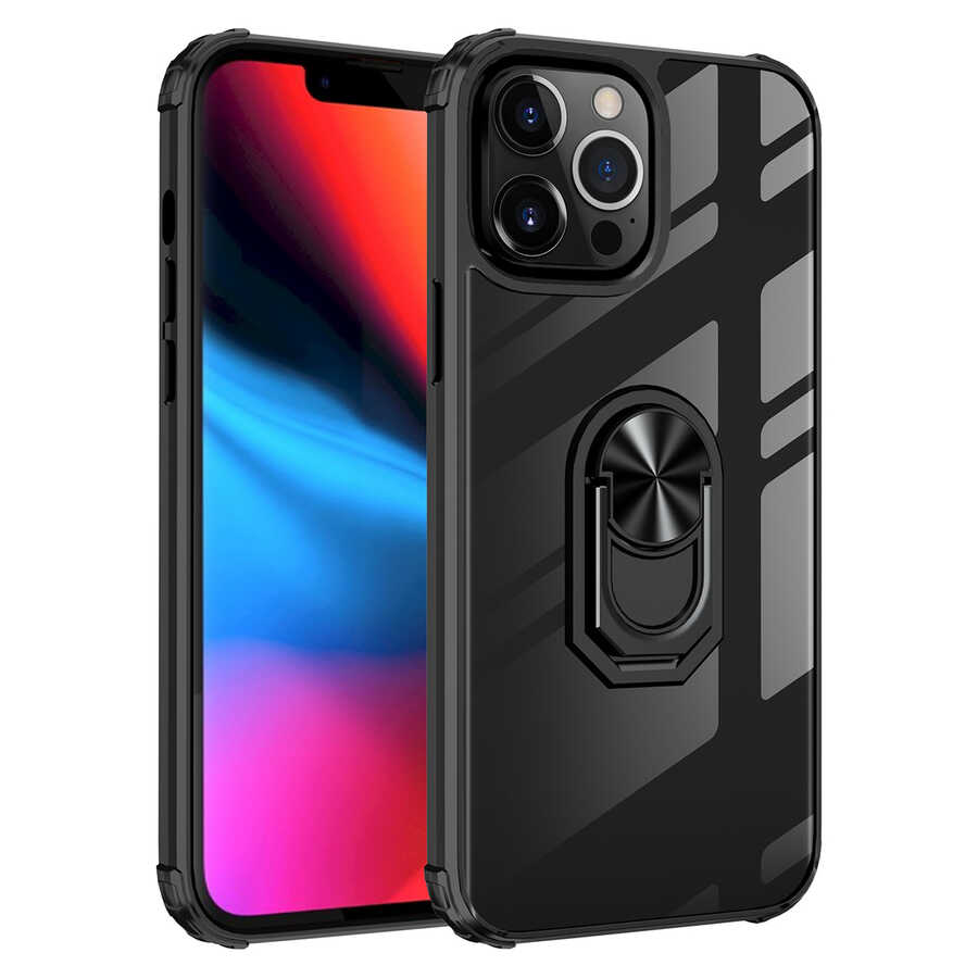 iPhone Uyumlu 13 Pro Max Kılıf Zore Mola Kapak-Siyah