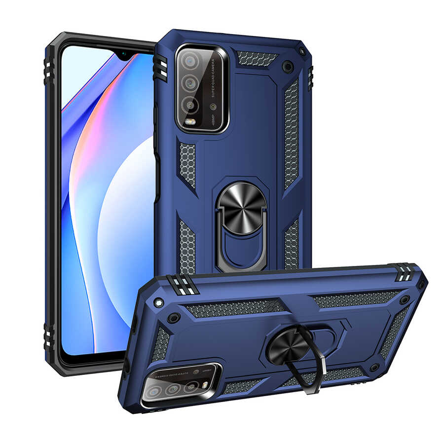 Xiaomi Uyumlu  Poco M3 Kılıf Zore Vega Kapak-Mavi