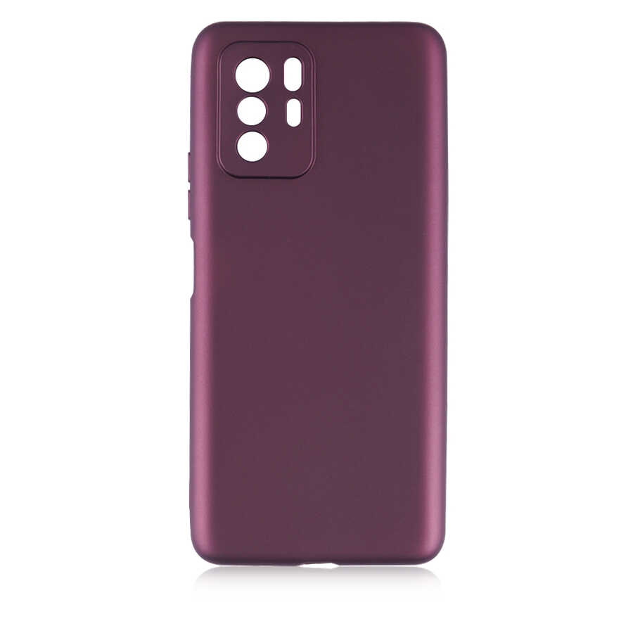 Xiaomi Uyumlu  Poco X3 GT Kılıf Zore Premier Silikon Kapak-Mürdüm