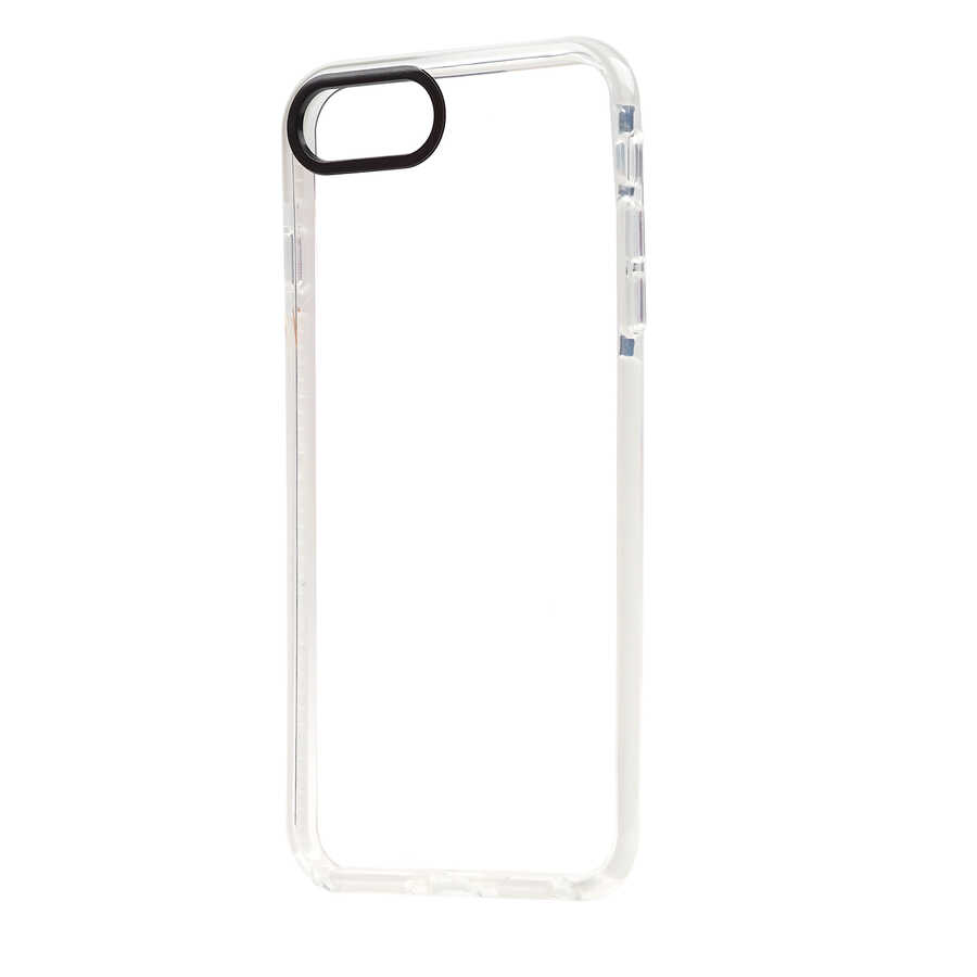 iPhone Uyumlu 7 Plus Kılıf Zore Punto Kapak-Beyaz