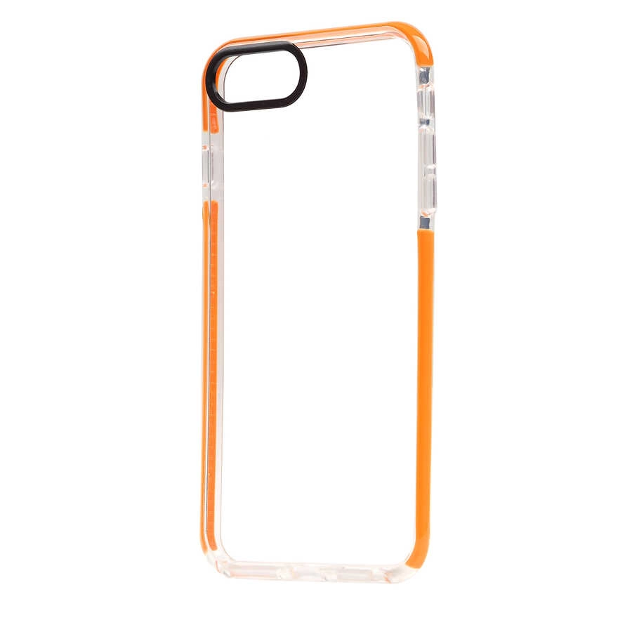 iPhone Uyumlu 8 Plus Kılıf Zore Punto Kapak-Turuncu