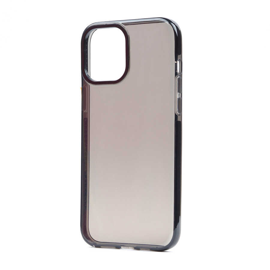 iPhone Uyumlu 12 Kılıf Zore Punto Kapak-Siyah