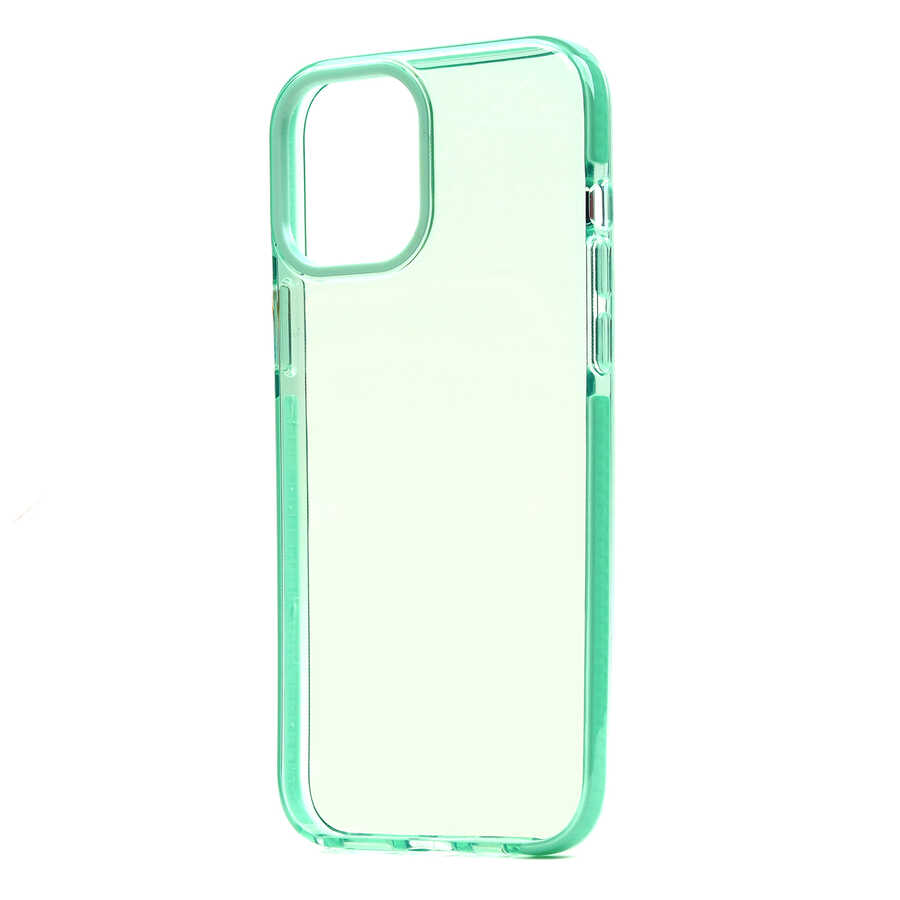 iPhone Uyumlu 12 Kılıf Zore Punto Kapak-Yeşil
