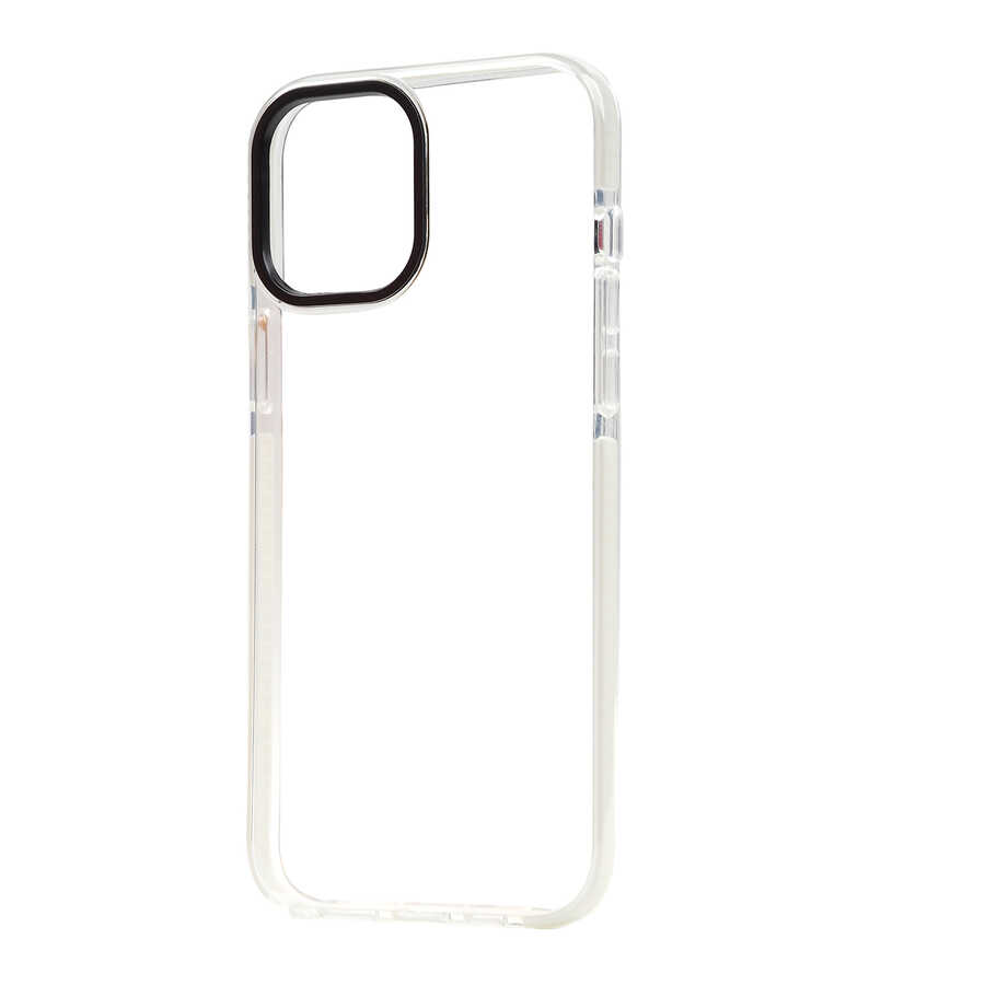 iPhone Uyumlu 12 Pro Max Kılıf Zore Punto Kapak-Beyaz