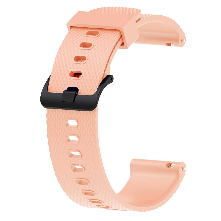 Huawei Uyumlu Honor Magic 2 42mm KRD-46 20mm Silikon Kordon-Pembe açık