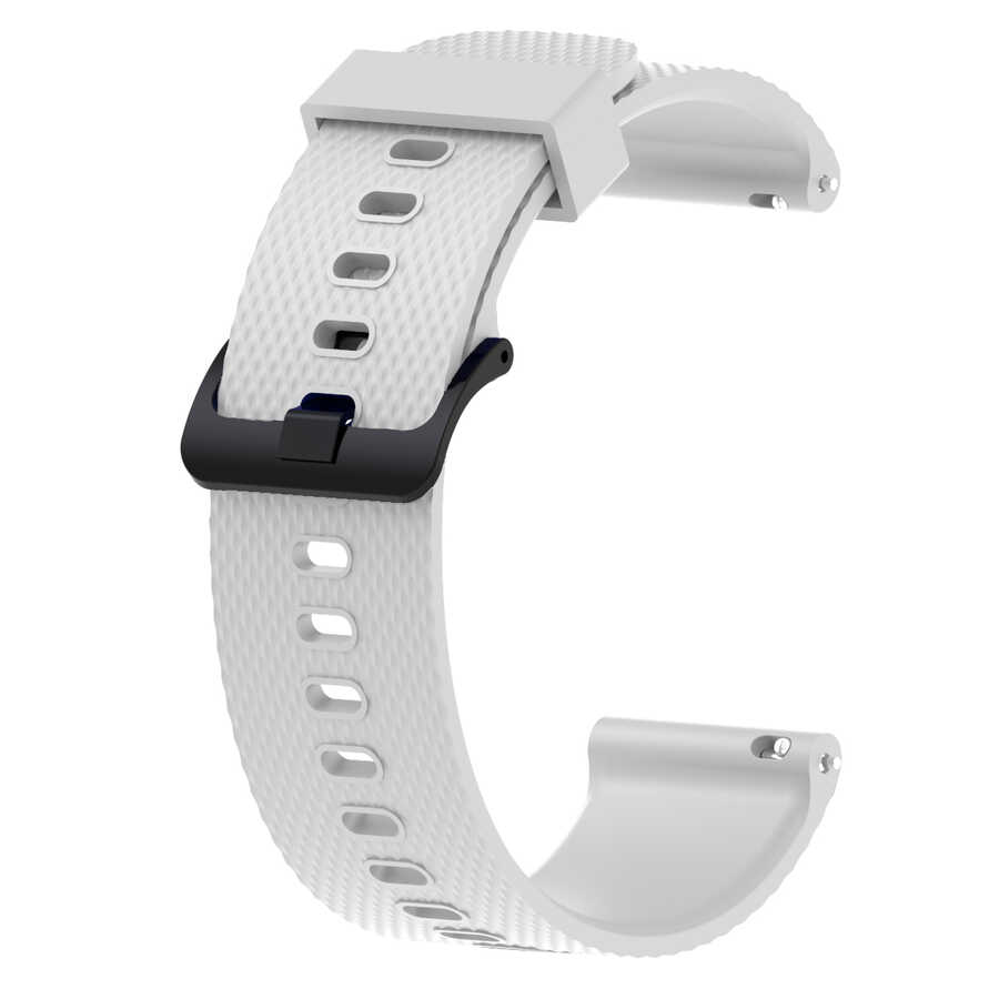 Huawei Uyumlu Honor Magic 2 42mm KRD-46 20mm Silikon Kordon-Soft white