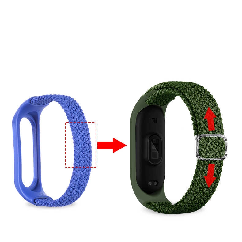 Xiaomi Uyumlu  Mi Band 3 KRD-49 Örgü Kordon