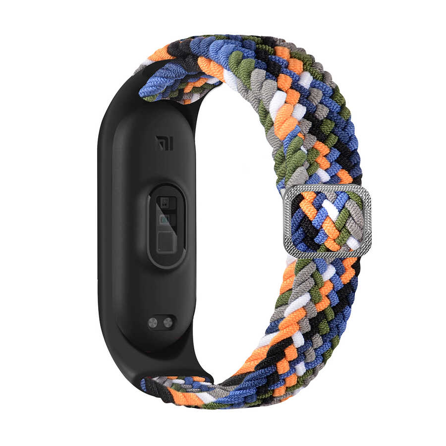 Xiaomi Uyumlu  Mi Band 3 KRD-49 Örgü Kordon-Denim