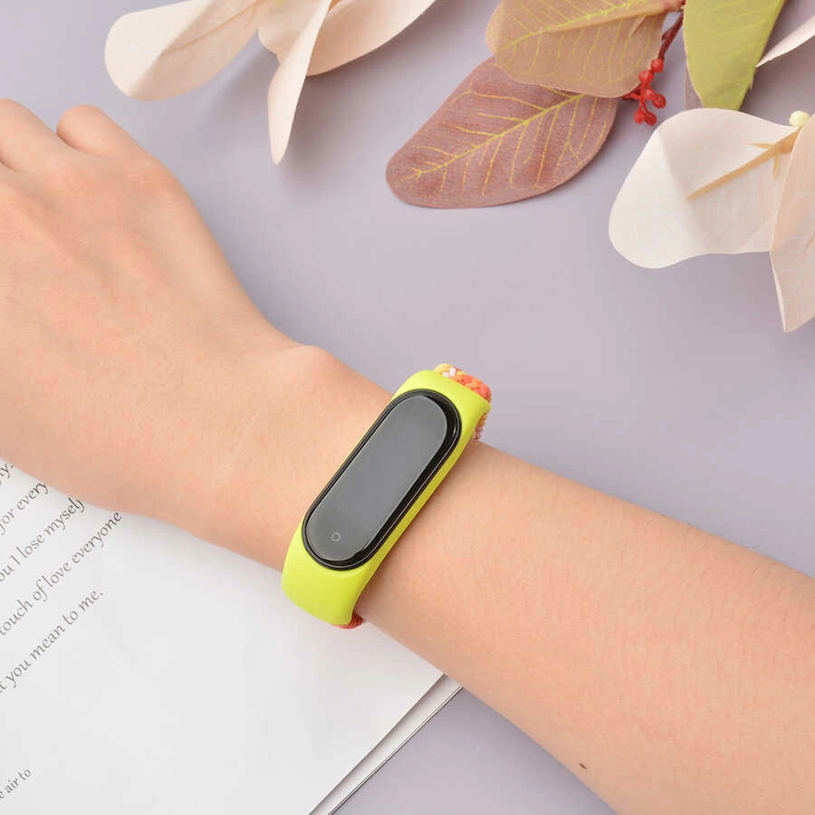 Xiaomi Uyumlu  Mi Band 6 KRD-49 Örgü Kordon
