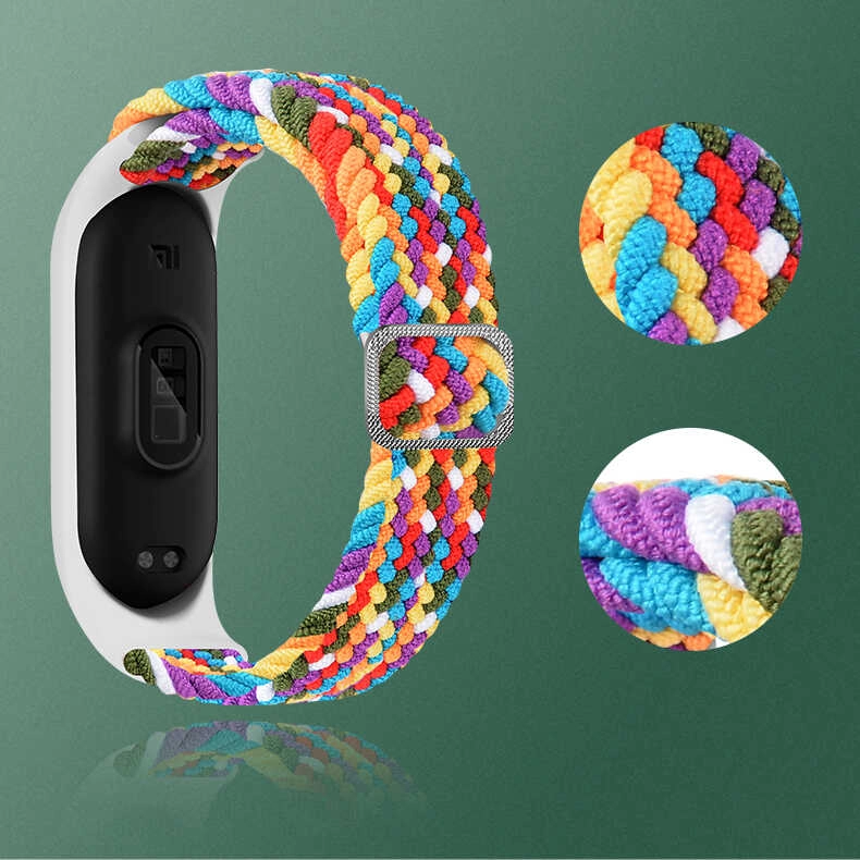 Xiaomi Uyumlu  Mi Band 6 KRD-49 Örgü Kordon
