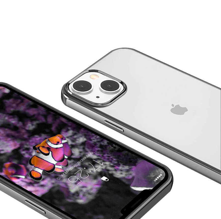 iPhone Uyumlu 13 Mini Kılıf Zore Pixel Kapak-Siyah