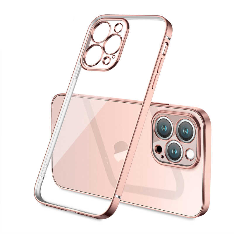 iPhone Uyumlu 13 Pro Kılıf Zore Gbox Kapak-Gold