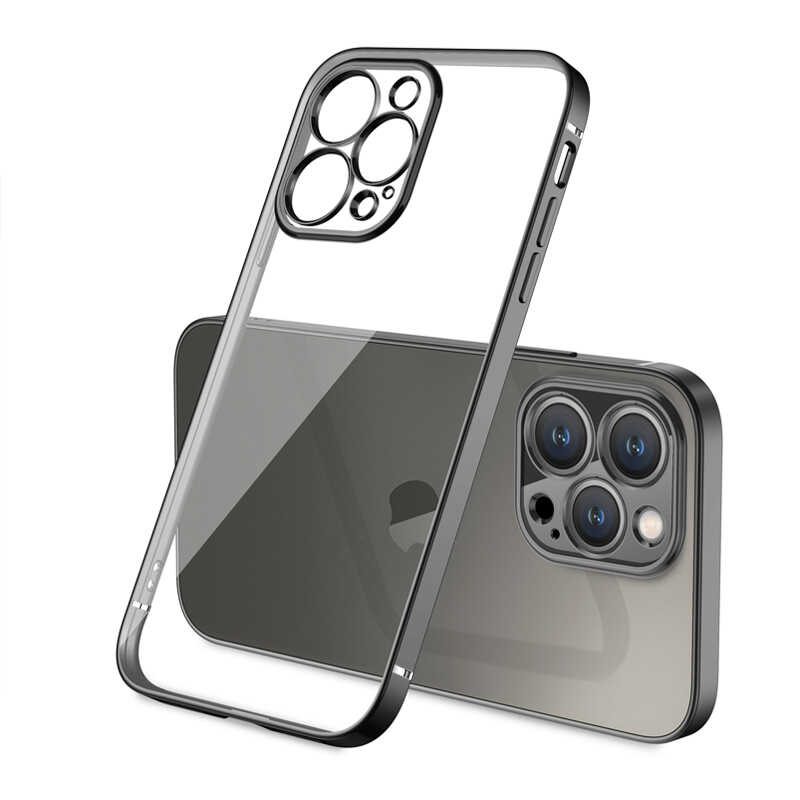 iPhone Uyumlu 13 Pro Kılıf Zore Gbox Kapak-Siyah