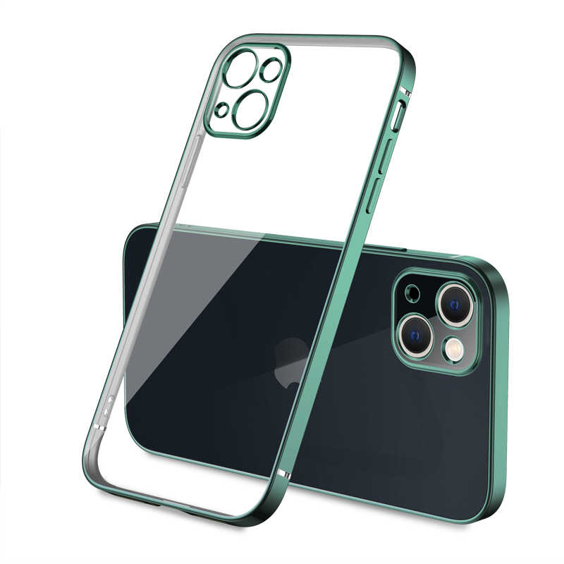 iPhone Uyumlu 13 Mini Kılıf Zore Gbox Kapak-Koyu yeşil