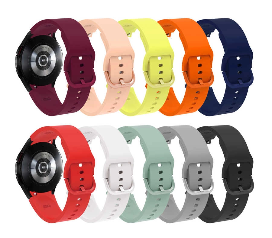 Galaxy Uyumlu Watch 4 Classic 46mm KRD-50 Silikon Kordon