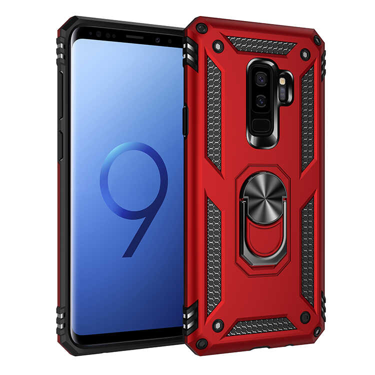 Galaxy Uyumlu S9 Plus Kılıf Zore Vega Kapak-Kırmızı